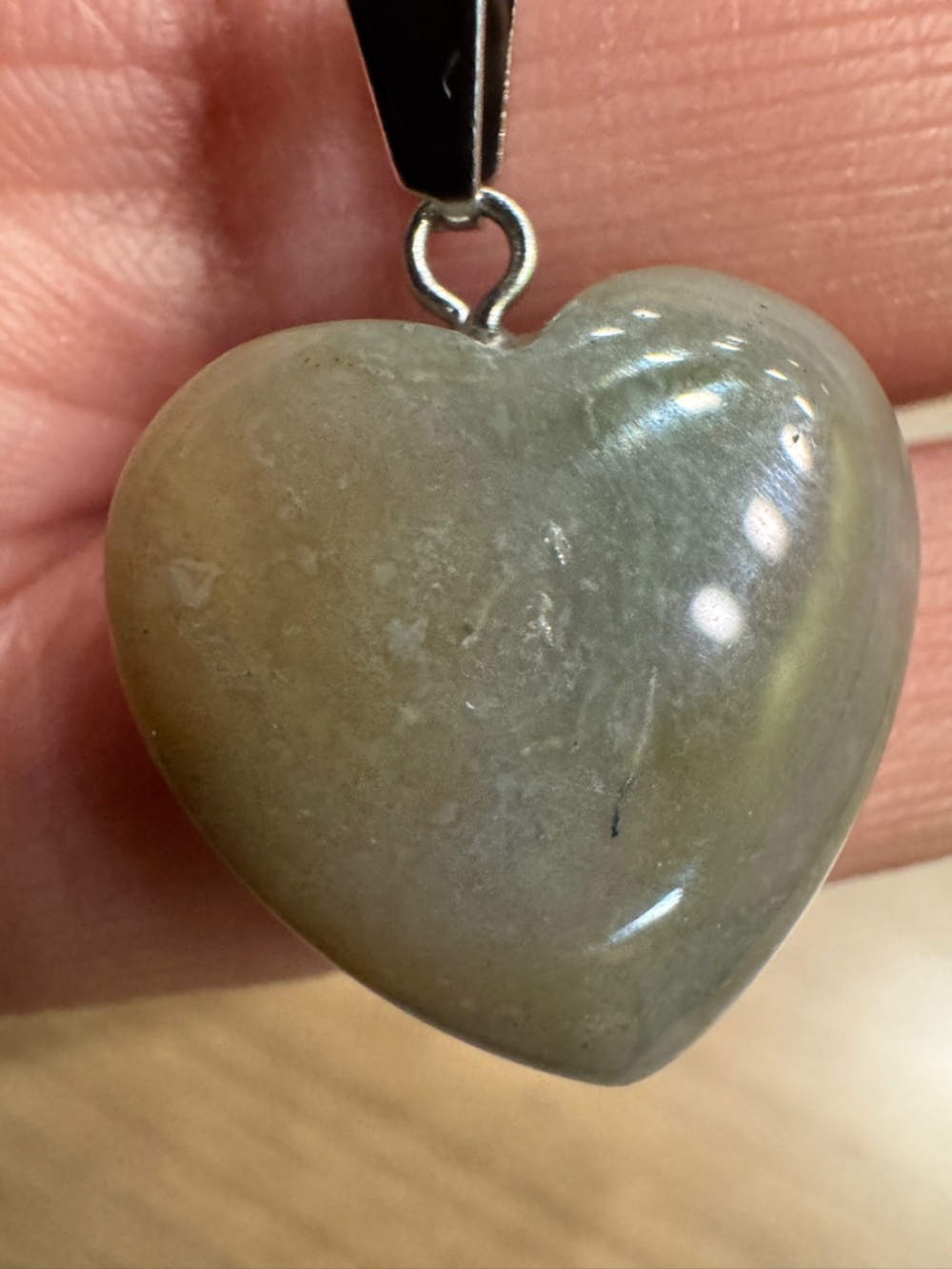 Natural Green Aventurine/Jade Pendant Necklace - Picture 9 of 9